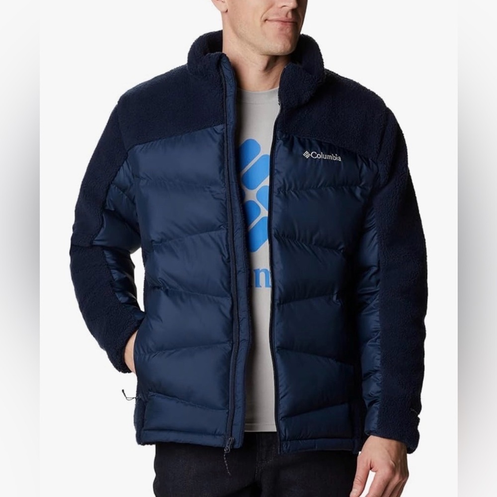 NWT Columbia Men’s Fivemile Butte Sherpa Jacket Size XL and XXL Blue